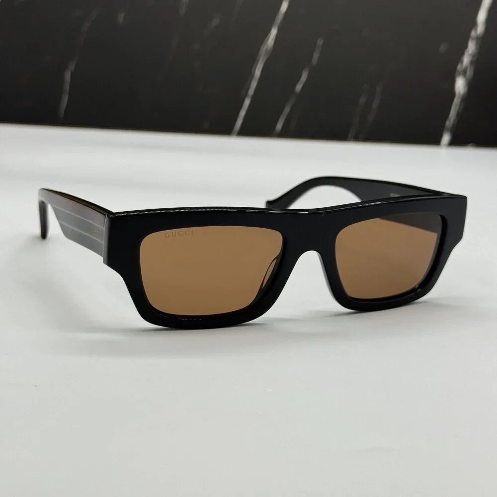 NEW GUCCI BLACK BROWN MEN SUNGLASSES GUCCI GG1301S 004